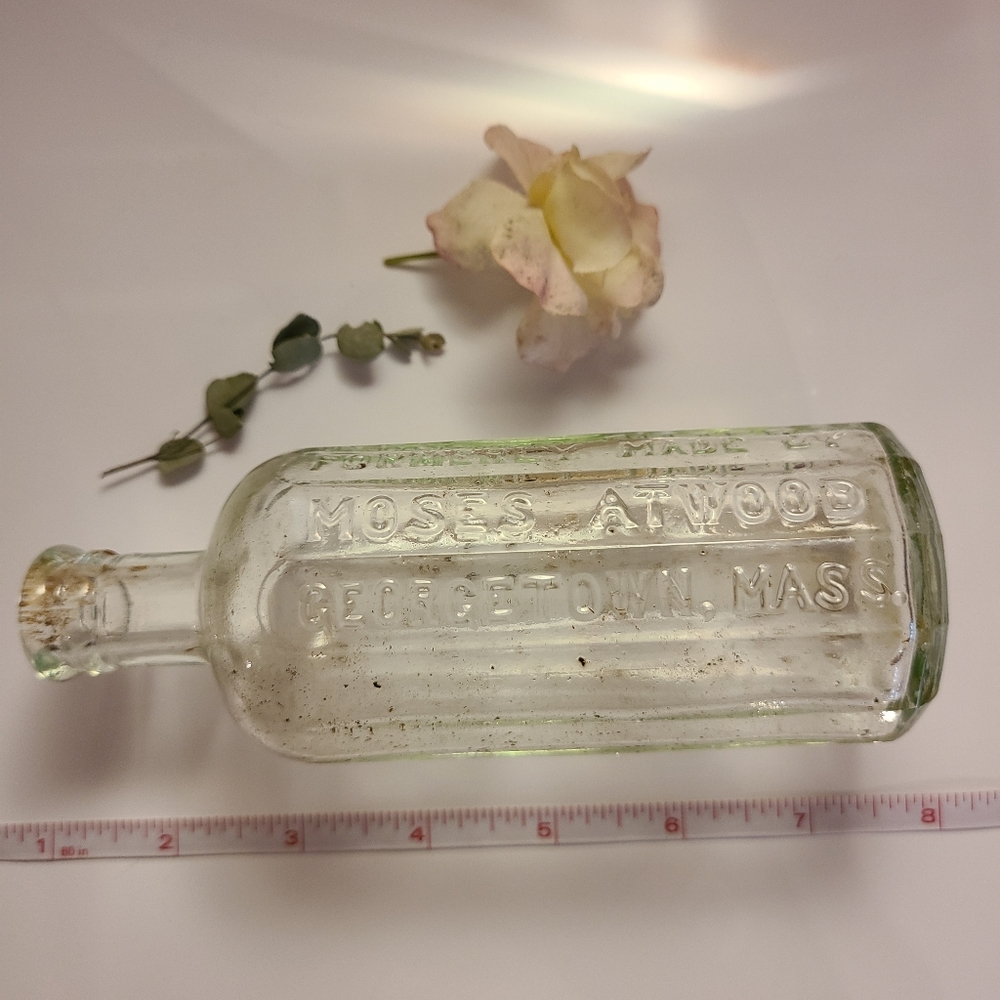 Antique vintage glass bottle (10D) - Picture 6 of 6
